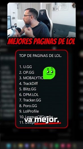 ¿Cuál creen que es la MEJOR página para ver estadísticas, runas, builds, etc. de LoL? 👀 #riotagames