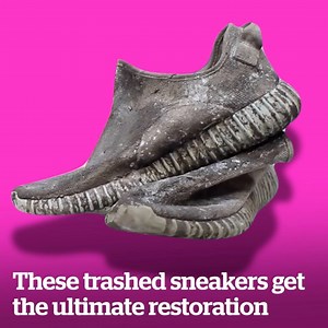 471K views · 797 reactions | These trashed sneakers get the ultimate restoration  | VT | Facebook