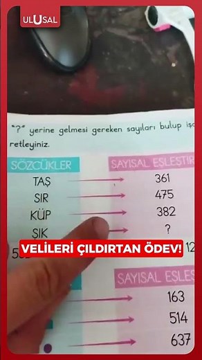 Bir baba, 1. sınıfa giden çocuğuna ödev olarak verilen soruya isyan etti #shorts #keşfet #ödev