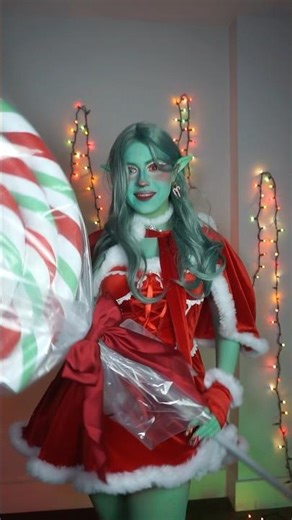 Santa’s elf💫 #makeup #diycosplay #fairy #creativemakeup #fantasymakeup #elfmakeup