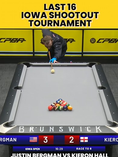 Justin Bergman vs Kieron Hall - Ozone Billiards Showdown