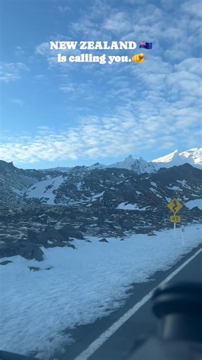 New Zealand has many snow-covered mountains, including Mount Ruapehu in the North Island, a large active volcano with ski fields like Whakapapa and Tūroa. On the South Island, Aoraki / Mount Cook is New Zealand's tallest mountain, and there are ski areas such as Roundhill, Mt Dobson, and Ōhau in the Mackenzie region. Other popular snowy mountain areas include the Kaikoura Range and ski fields around Queenstown and Wānaka. New Zealand is calling you. 🫵🇳🇿🇳🇿🇳🇿 #reelsfypシ #newzealand #fypシ゚ #