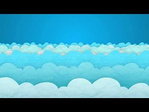 Animation of Floating Clouds Background Free Video