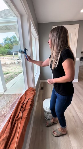 Next time you clean your windows use Dawn dish soap instead of actual window cleaner. Your windows will look amazing! Just add water to a bucket. Squeeze in a few drops of dish soap. Dip your microfiber cleaner in the bucket. Squeeze off any excess water. Scrub the window then squeegee off. Link to squeegee in profile. #clean #cleanhouse #window #windowcleaner