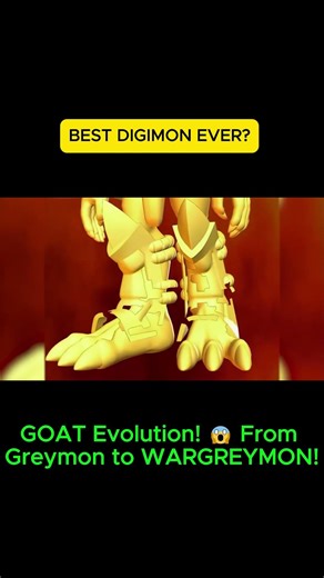 GOAT Evolution! 😱 From Greymon to WARGREYMON! 💥 (2)