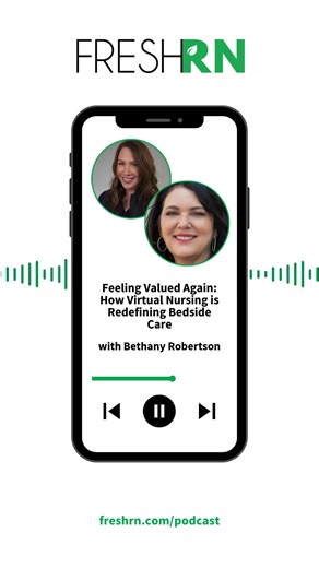🩺 NEW FreshRN Podcast Episode! 🩺 This week, we sat down with Bethany Robertson, DNP, CNM, FNAP, and Clinical Executive at Wolters Kluwer, and discussed how nurses can feel valued again for what they bring to the care team. Watch more: https://heyor.ca/q7t5EC | Fresh RN