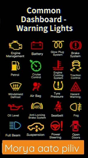 common dashboard warning light
