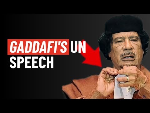 Gaddafi's 96 Minute Speech STUNS The UN!