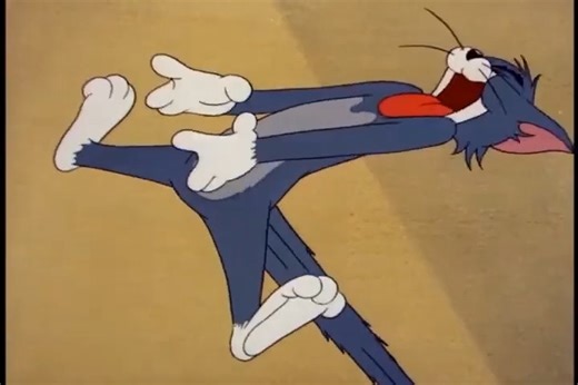 被生活的重担压垮而崩溃大叫的汤姆