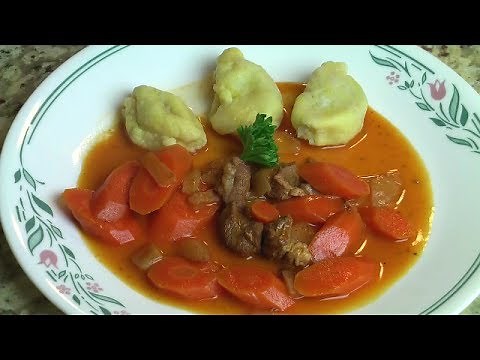 Žlikrofi with Bakalca, Slovenian recipe