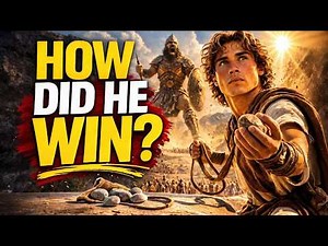 how did david defeat goliath with just a stone? bible story explained simply