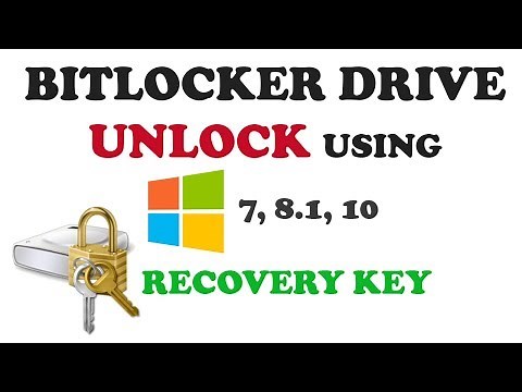 How to unlock Bitlocker drive using recovery key and disable it
