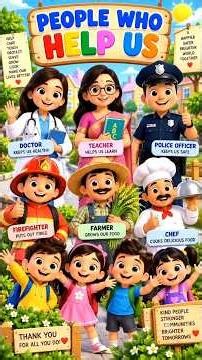 ❤️ Thank You, Helpers! | Learn About Community Helpers | Educational Video for Kids