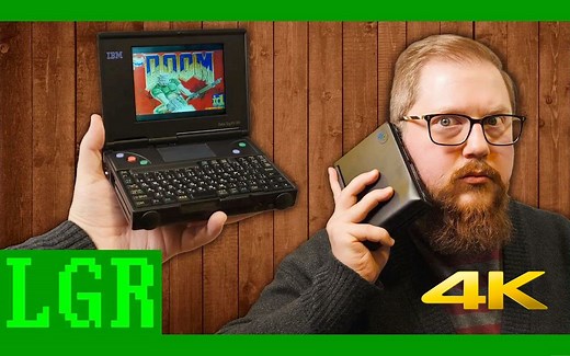 【4K60帧】1995年的黑科技：史上最小的Windows笔记本它还是一部电话！IBM Palm Top PC110 / LGR / 机翻中文
