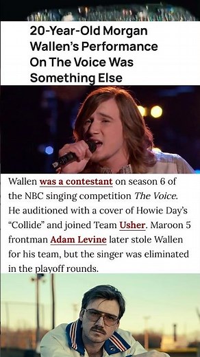 Morgan Wallen competed on The Voice in 2014