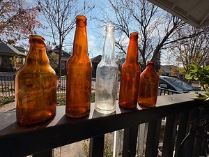 5 Vintage Beer Bottles - Etsy