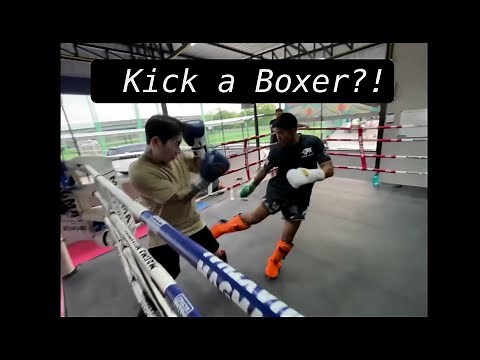 What Happens if you Kick a BOXER?! Boxer Challenges Muay Thai