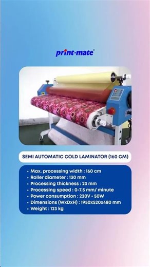 Semi Automatic Cold Laminator
