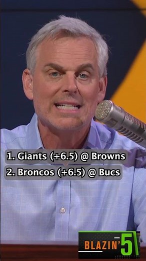 Colin unveils his Week 3 Blazin' 5 👀🔥 #falcons #giants #broncos #NFL