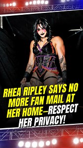 Rhea Ripley has had enough! 😤 No more fan mail at her home! 🏠 Respect her privacy! 💖 . . . #RheaRipley #WWERaw #PrivacyMatters #WWE #FanMail #Superstar #RespectBoundaries | Sportskeeda Wrestling