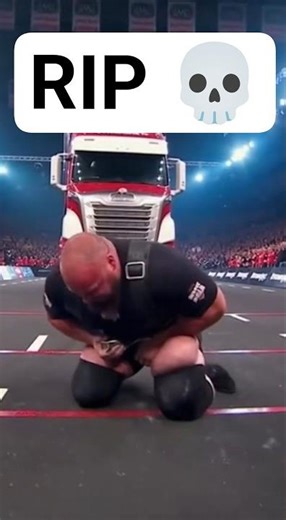 Strongman Leg Tear During Truck Pull 😱 Swollen Red Quad Explosion! #truckpull #ai #fyp #world