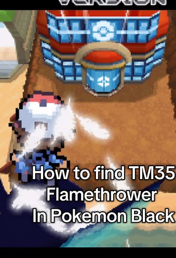 How to find TM35 Flamethrower in Pokemon Black, Post-Game #pokemon #pokemonblackandwhite #pokemontiktok #pokemoncommunity #nostalgia