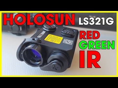 2021 Holosun LS321G Dual Laser Red Green Sight with IR Illuminator Unboxing