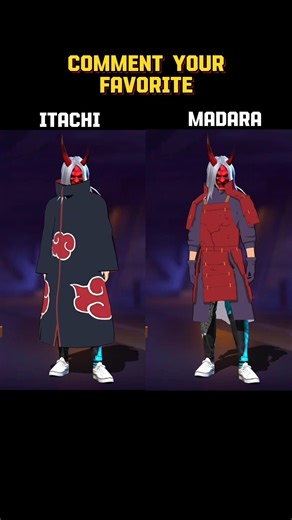 Itachi bundle vs madara bundle? #freefire#ffshorts#ffdress#freefirecombo#ffstyle