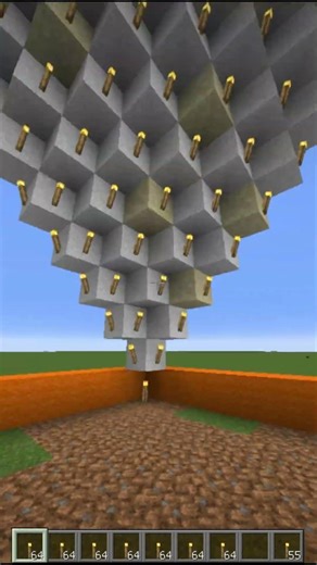 Oddly Satisfying😍 Minecraft Falling Blocks Creation 😱 #shorts