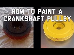 How to Paint a Crankshaft Pulley Harmonic Balancer - Bundys Garage
