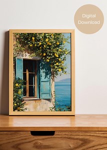 Open Window Henri Matisse Print, Henri Matisse Style Fauvism Painting, Modern Exhibition Print, Mediterranean Sea, Lemon Tree, Coastal View - Etsy