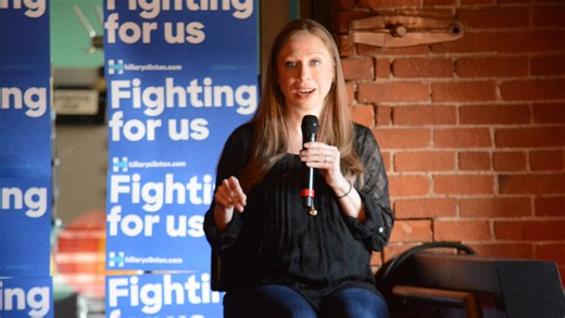 Chelsea Clinton visits Lost Dog to raise votes for mom