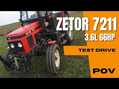 Zetor 7211 1990 (3.6l 66HP) | POV Test Drive | CabView