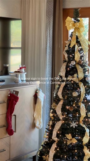 Your room, instantly festive! Bring the holiday cheer with our Deck the Room Holiday Experience. You’ll receive: - An artificial Christmas Tree - Personalized stockings - Unlimited holiday cheer Amp up the fun by adding one of our Seasonal Winter Amenities, like The Signature Camelback Cocoa or the Cookie Decorating Experience! More details at jwcamelback.ipoolside.com/?servicename=SeasonalWinterAmenities. | JW Marriott Scottsdale Camelback Inn Resort & Spa