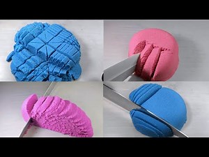 Oddly Satisfying Kinetic Sand Cutting ASMR | Relaxing Sand Slicing for Stress Relief