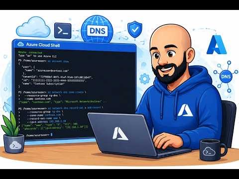 Configurações de servidor de nome de domínio no Azure via Cloud Shell | AZ 700 - Modulo 01 - Aula 07