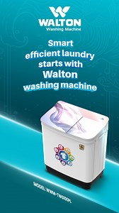 Why waste hours on laundry when smart efficiency is just a button away? Walton Washing Machine takes the chore out of your hands—faster washes, cleaner clothes, and more family time. To know more, call 16267 and to purchase from online visit: https://cutt.ly/6eD6BeA9 #Washingmachine #Waltonhomeappliance #Walton | Walton Home Appliance