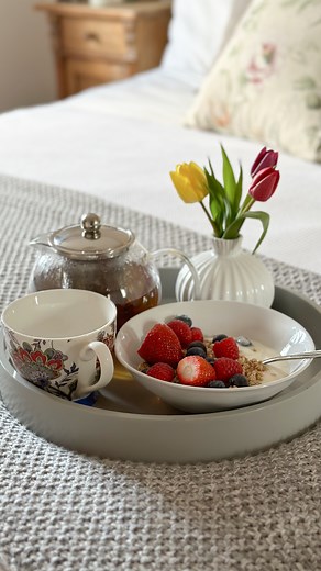 3.4K views | Creating a breakfast in bed tray is easy and only...