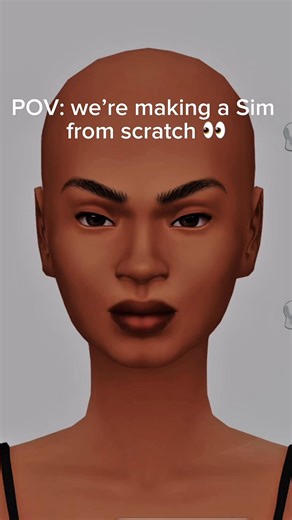 Making a Sim from Scratch 🔥 #sims4 #shorts #challenge #fyp #sims4CAS | Create A Sim In Sims 4