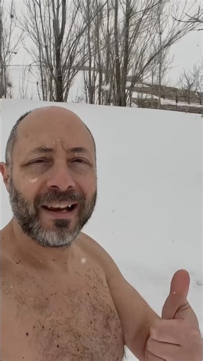 “Snow is falling. Hike in swim trunks.”