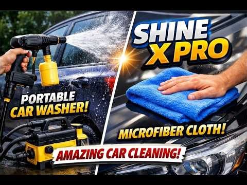 I Was Surprised 😱 Portable Car Washer & Microfiber Cloth Cleaning Results #carcare
