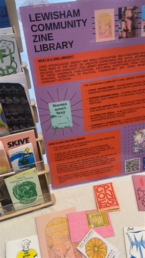 📚✨ The Lewisham Community Zine Library is here! ✨📚 Find us at Deptford Lounge until February 2026, celebrating the underground publishing scene and grassroots creativity of our community. What's a zine? Small-circulation, self-published works that have powered creative expression and social movements for decades. From poetry and personal narratives to political commentary, art, music reviews, and community activism – our collection is as diverse as Lewisham itself. From February 2026, we'll be