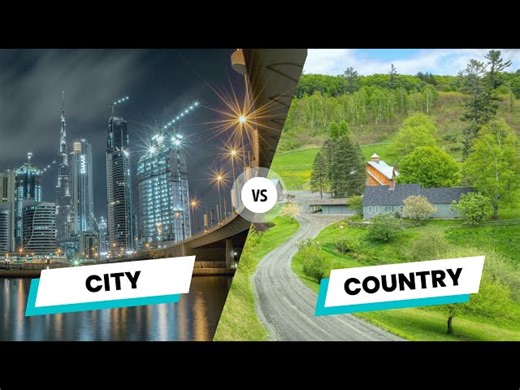 City vs. Country - Linking & Connecting Words