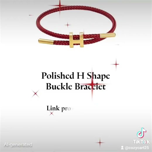✨ Meet your new everyday statement piece, the Polished H Buckle Bracelet💫