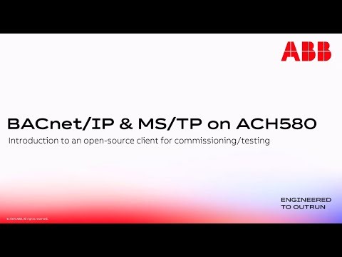 BACnet/IP & MS/TP on ACH580 with YABE