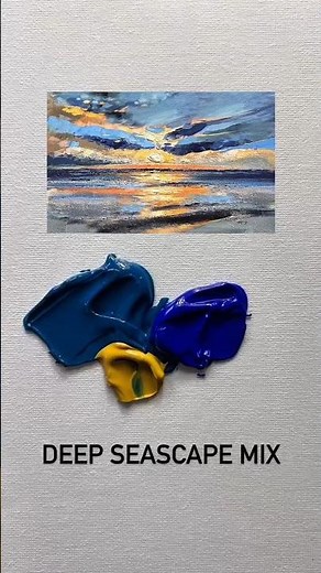 SEASCAPE COLOR MIXING TUTORIAL || OIL COLOR GUIDE.