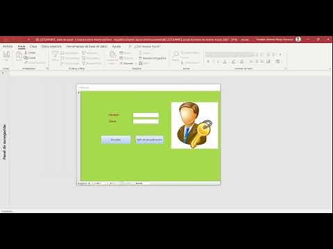 How to create a login form in Access with username and password