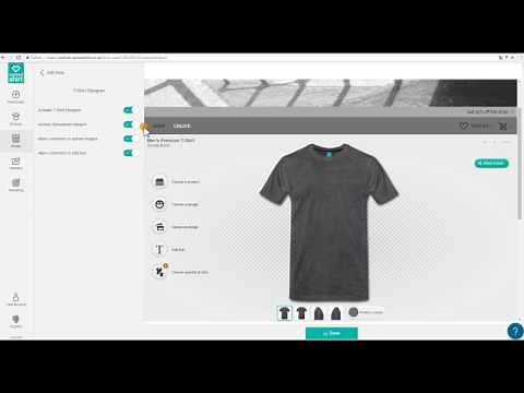 SpreadShop Setup: Adding the T-Shirt Designer