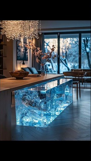 🌟 The Kitchen Island That Looks Like a Gemstone! 🌟