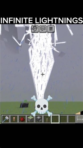INFINITE LIGHTNING ♾️ ⚡ #shorts #minecraft #trending
